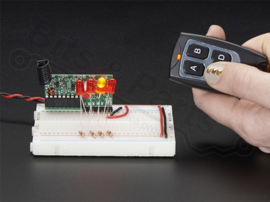 RF Receiver M4 - 315MHz Momentary - Adafruit 1096